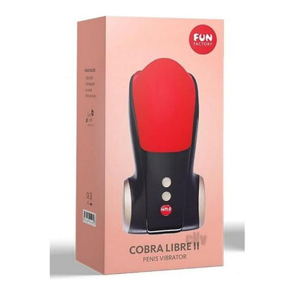 Fun Factory Cobra Libre II Vibrating Penis Massager - Black/Red
