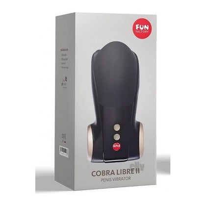 Cobra Libre II Silicone Penis Massager - Powerful Vibrating Pleasure for Men - Black/Black