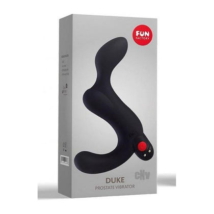 Duke Black Prostate and Perineum Stimulating Vibrating Anal Toy - Model DUKE-5 - For Men - Intense Pleasure - Black