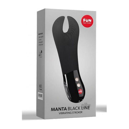 Introducing the Fun Factory MANTA Black Vibrating Penis Sleeve - Enhance Your Pleasure!