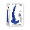 Introducing the Gx Beaded Pleasure Blue Vibrating Shaft - Model GX-1001: The Ultimate Pleasure Experience for All Genders and Erogenous Zones - Adult Naughty Store