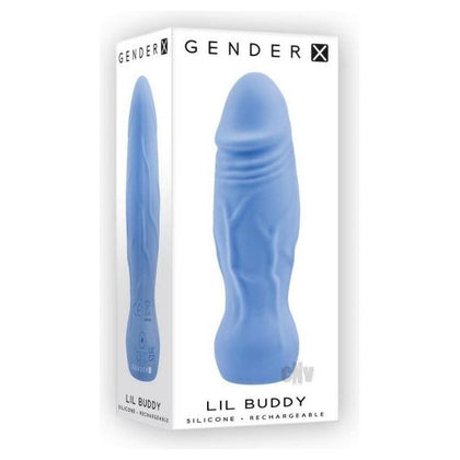 Introducing the Gx Lil Buddy Blue Silicone Pocket-Sized Vibrator - Model LB-11B - Designed for Intense Pleasure