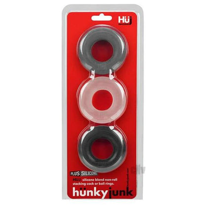 HUJ3 3-Pack C-Ring Tar Multi: Versatile Silicone C-Ring Set for Enhanced Pleasure - Adult Naughty Store