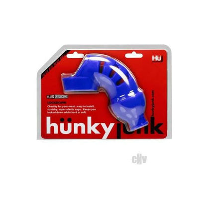 Hünkyjunk Lockdown Chastity Cobalt - Ultimate Male Chastity Device for Unparalleled Pleasure Control