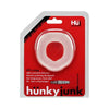 HunkyJunk Fit Ergo Cock Ring Ice Clear - Premium Silicone C-Ring for Enhanced Pleasure and Performance