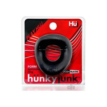 Hünkyjunk FORM Surround 360 Wavy Curved Cockring - Model HR-701 - Unisex - Enhances Pleasure - Ice Blue - Adult Naughty Store