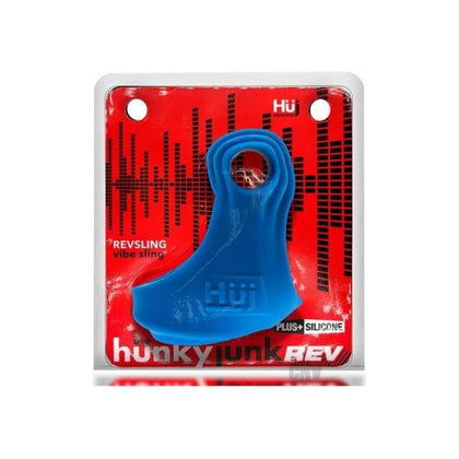 Hünkyjunk REVSLING Teal Ice Reverb Cocksling - Model HJ-RS01 - Male Vibrating Cock and Ball Sling for Enhanced Pleasure