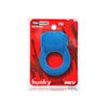 Hünkyjunk REVRING Reverb-Vibe Rubber Cockring - Model HR-001 - Male - Enhances Pleasure and Stamina - Teal Ice
