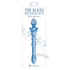 Icon Glass Menage Puppy Dildo Blue - Premium Crystal-Clear Glass Toy for Sensual Pleasure and Intimate Pet Play - Adult Naughty Store