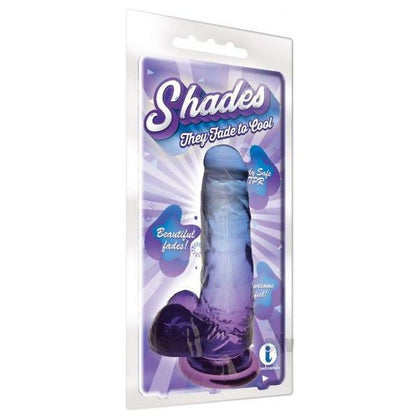 Introducing the Shades Gradient Dong Jelly Med Blu-vio: The Ultimate Pleasure Jewel for Unforgettable Experiences - Adult Naughty Store