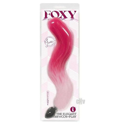 Foxy Fox Tail Plug Pink - Premium Platinum Silicone Anal Plug - Model FFP-001 - Unisex - Intense Pleasure - Pink - Adult Naughty Store