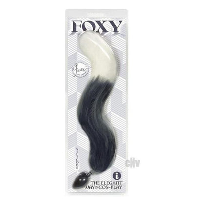 Foxy Fox Tail Plug Silver - Premium-Platinum Silicone Anal Toy (Model FFP-001) for Sensual Pleasure and Cosplay - Unleash Your Inner Fox! - Adult Naughty Store