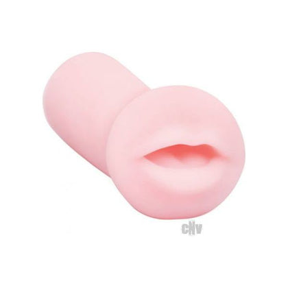 Introducing the SensaTouch Pocket Pink Mouth Masturbator - Model PT-2021: The Ultimate Pleasure Companion for On-the-Go Pleasure in Pink - Adult Naughty Store