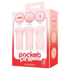 Velvet Pleasure Pocket Pink Mini Masturbator Trio - Compact Pleasure for All Genders in Pink - Adult Naughty Store