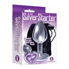 Icon Silver Starter Heart Plug Violet - Model 9F: Elegant Jeweled Butt Plug for Women - Anal Pleasure - Non-Porous Surface - Adult Naughty Store