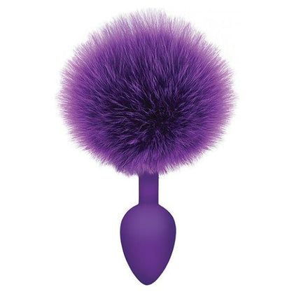 Cottontails Bunny Tail Silicone Butt Plug Purple - Luxurious Pleasure for All Genders and Unforgettable Moments of Intimacy - Adult Naughty Store