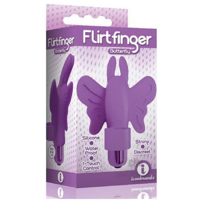 FlirtFinger Butterfly Purple - Premium Silicone Finger Vibrator for Intimate Pleasure