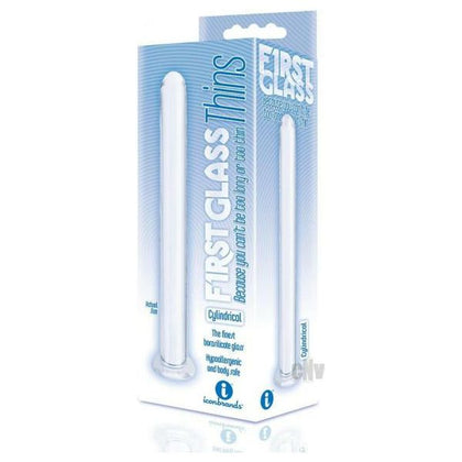 Icon Brands 9 Glass Thins Clyndrical Plug - The Ultimate Pleasure Experience for All Genders, Internal and External Stimulation, Model #XYZ, Clear - Adult Naughty Store