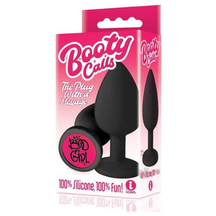 Icon Brands 9 Booty Calls Butt Plug Bad Girl - Model #BC-001 - For Women - Pleasure for the Backdoor - Black - Adult Naughty Store