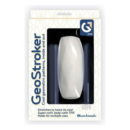 Geostroker 1 White - Premium TPE Male Masturbator for Intense Pleasure - Ultimate Pleasure Experience for Men