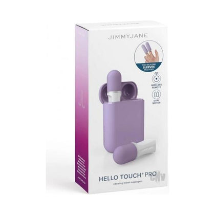 Experience Ultimate Pleasure with Jimmyjane Hello Touch Pro - Finger Vibrators Set JJ610 for Women: Perfect for Intimate Stimulation - Purple