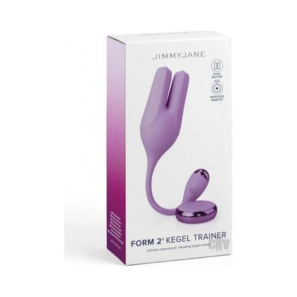 Introducing the Jimmyjane Form 2 Kegel Vibrator (Model: Purple) - A Premium Pleasure Device for Women, designed to strengthen pelvic floor muscles and enhance external clitoral stimulation.
