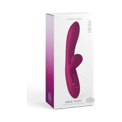 Jimmyjane Solis Rabbit Fuchsia: Luxurious Dual-Stimulation Vibrator for Intense Pleasure in Pink