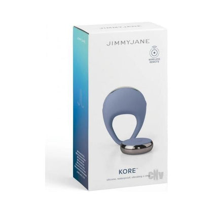Jimmyjane Kore Vibrating Silicone C-Ring Blue - Vibration Mode Intensity Levels for Couples - Model: Kore Cring Blue