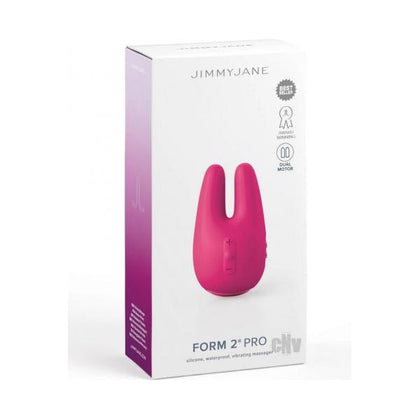 Jimmyjane Form 2 Pro Dual-Motor Clitoral Vibrator - Model: Pink - Female - Clitoral Stimulation - Waterproof