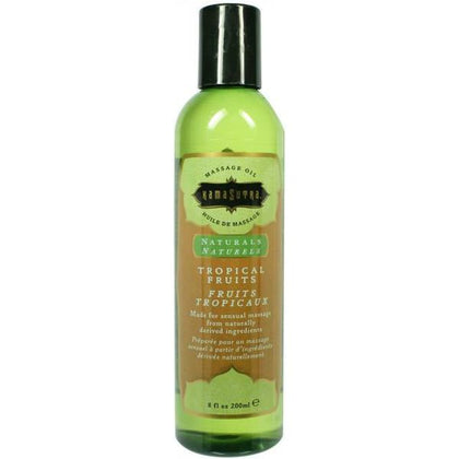 Naturals Massage Oil Tropical Fruits 8 Ounce - Adult Naughty Store