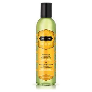 Kama Sutra Naturals Coconut Pineapple Sensual Massage Oil - 8oz - Adult Naughty Store