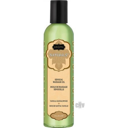 Kama Sutra Naturals Massage Oil - Sensual Vanilla Sandalwood, 8oz - Adult Naughty Store