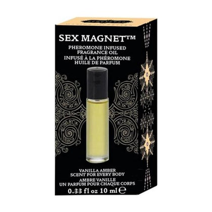Introducing the Seductive Secrets Sex Magnet Pheromone Roll-On Fragrance Oil - Amber Vanilla Scent for Unisex Pleasure (TSA Approved Travel Size)