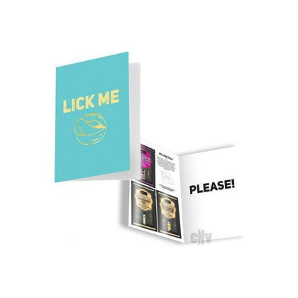 Introducing the Naughty Notes Lick Me Greeting Card - 3 Tempting Products for Desire Inspiration
