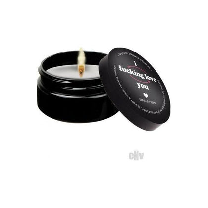 Introducing the Pleasure Labs F*cking Love You Massage Candle 2oz - Warm Vanilla Creme Scent