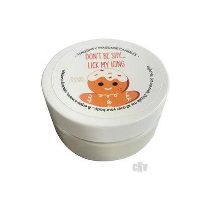 Introducing the Lick My Icing Naughty Massage Candle 1.7oz - Festive Sugar Cookie Scent