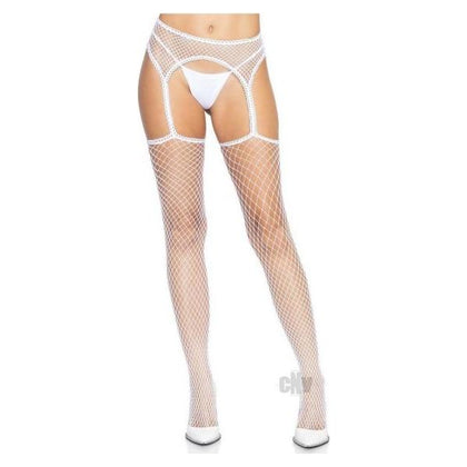 Indust Stocking Scallop Garter Os Wht
Introducing Indust Industrial Net Stockings with Scalloped Trimmed Attached Garter Belt O/S White - The Perfect Lingerie Accessory for Sensual Pleasure and Alluring Style!