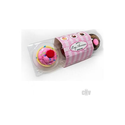 Delightful Dessert Cupcake Socks Set - 3 Pairs of Vibrant Mismatched Crew Socks
