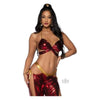 Ruby Desert Princess Lingerie Set - Model 2pc Sm Red - Women's Intimate Apparel for Sensual Delights - Small Size - Adult Naughty Store