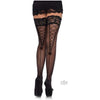 Elegant Moments Stay Up Top Thigh High Backseam Stockings O/S Black - Adult Naughty Store