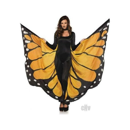 Festival Butterfly Wing Cape Orng-blk - Adult Naughty Store