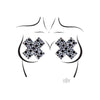 X Factor Nipple Jewel Stickers - Black Adhesive Lingerie Accessory for Women - O/S (One Size) - Adult Naughty Store