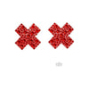 X Factor Adhesive Nipple Jewel Stickers - Sensational Red, Exquisite Body Jewelry for Alluring Nipples