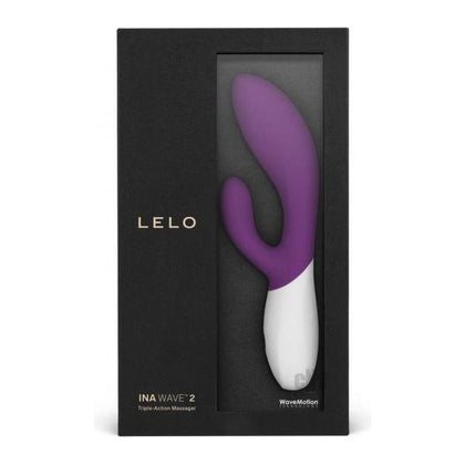 LELO INA WAVE 2 Plum Rabbit Vibrator - Unleash Your Inner Goddess with Powerful Clitoral and G-Spot Stimulation