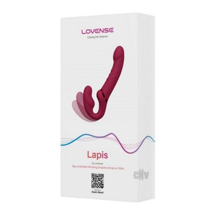 Lapis Magenta Dual-Ended Vibrating Strapless Strap-On for Intimate Pleasure and Exploration