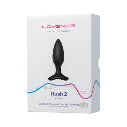 Hush 2 Plug 1.5 - Powerful Bluetooth Controlled Anal Plug for Intense Pleasure - Black
