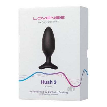 Hush 2 Plug 1.75 - The Ultimate Bluetooth Controlled Anal Pleasure Device for All Genders - Black