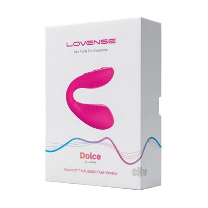 Introducing the Dolce Dual Stimulation Clitoral and G-Spot Vibrator - Model D1, for Women, Providing Intense Pleasure in Pink