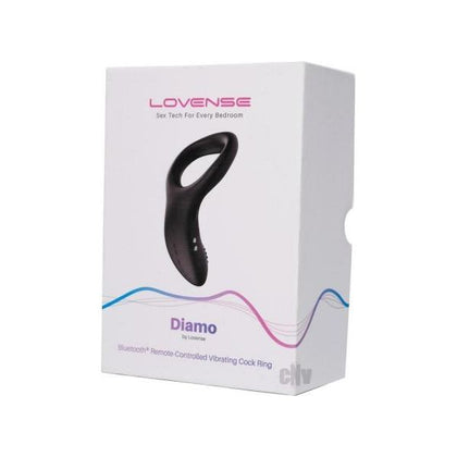 Diamo Black Bluetooth Remote-Controlled Vibrating Cock Ring - Model D1 - Male - Enhanced Erection, Stamina, and Pleasure