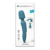 R-evolution Teal Me Silicone Dual-Head Wand Massager - Model R2D2 - Unisex - Clitoral and G-Spot Stimulation - Teal - Adult Naughty Store